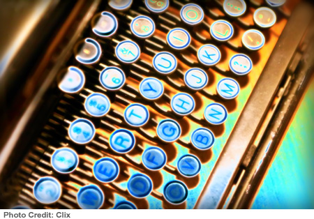 typewriter-keys-gold-green